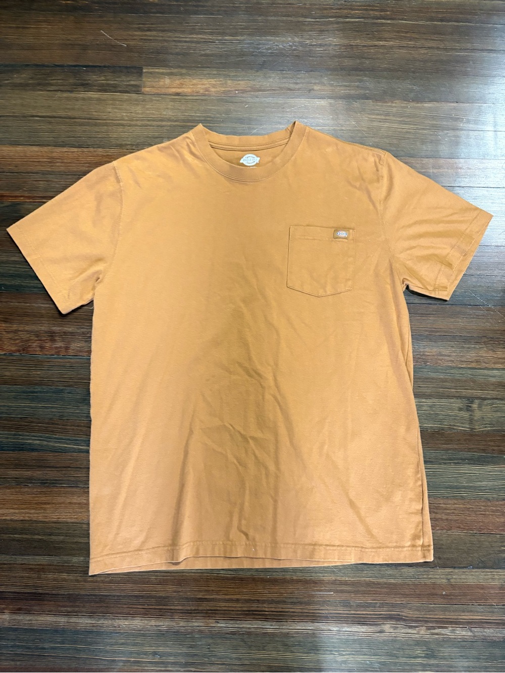 Dickies Men's Short Sleeve Pocket Tee in Burnt Orange
